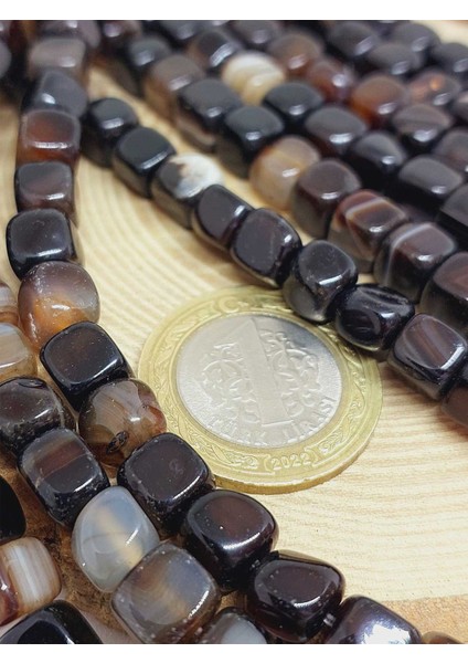 Akik Taşı Küp Şekilli 6-7mm Aralığı Dizi (54446) fiyatları