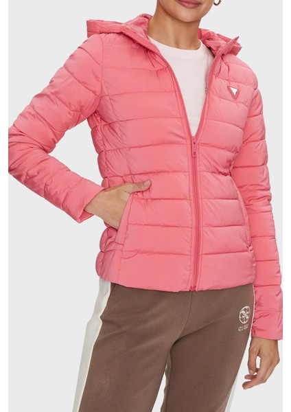 Solid Regular Fit Çıkarılabilir Kapüşonlu Mont V4YL04WF3X0 Bayan Mont V4YL04 WF3X0 G65P