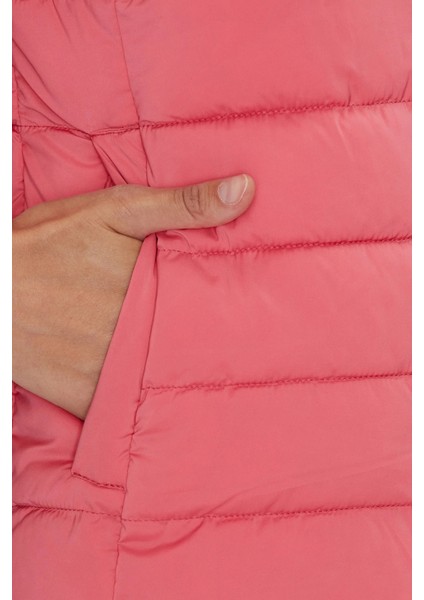 Solid Regular Fit Çıkarılabilir Kapüşonlu Mont V4YL04WF3X0 Bayan Mont V4YL04 WF3X0 G65P