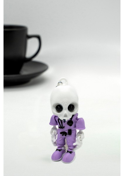 Iskelet Doktor Mor 3D Hareketli Anahtarlık