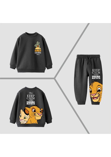 Erkek Çocuk Lion Baskılı Alt-Üst Takım