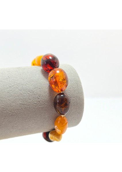 Özel Kesim Kehribar Doğal Taş Bileklik modelleri