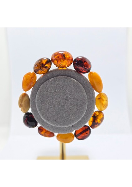 Özel Kesim Kehribar Doğal Taş Bileklik fırsatları