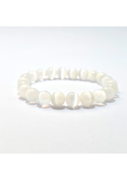 Selenit 8 mm Doğal Taşa Bileklik fiyatları