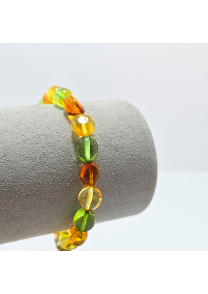 Amorf Kesim Damla Kehribar Doğal Taş Bileklik modelleri