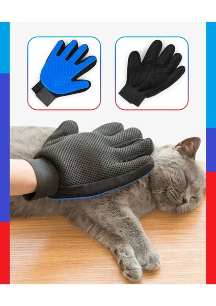 Krizantem 2 Adet Kedi Köpek Tüy Toplayıcı Masaj Yapıcı Tarama Eldiveni