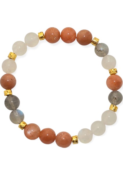 Güneştaşı - Aytaşı-Labradorit Tasarım Doğal Taş Bileklik