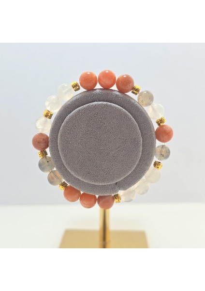 Güneştaşı - Aytaşı-Labradorit Tasarım Doğal Taş Bileklik modelleri