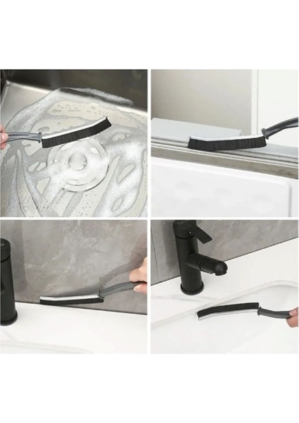 4 Adet Temizlikte Pratik Çözüm Derz Arası Banyo Mutfak Lavabo Detay Temizleme Fırçası