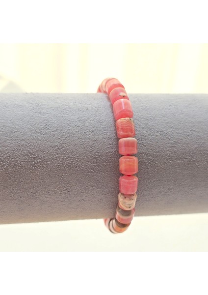 Rodokrozit Boru Kesim Doğal Taş Bileklik fırsatları