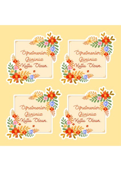 Öğretmenler Günü Tebrik , Hediye Etiketi ,etiket Kağıdı 28 Li Set