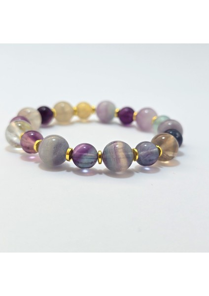 Florit 8 -10 mm Küre Kesim Özel Tasarım Doğal Taş Bileklik fiyatları