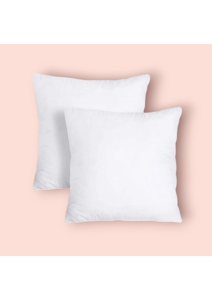 Kırlent Iç Yastık 2 Adet Ultra Dolgun Kaz Tüyü Dolgulu Kırlent Yastığı 800 gr 45*45