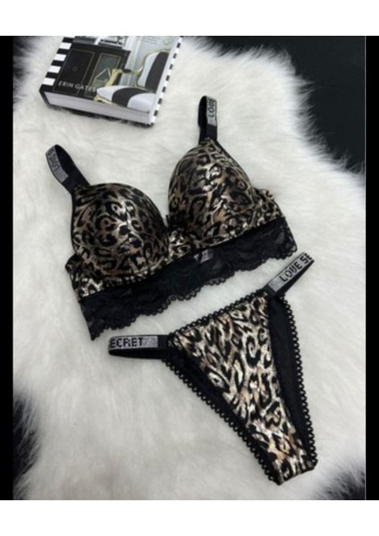 Love Secret Destekli Leopar Baskılı Sütyen Takımı fırsatları