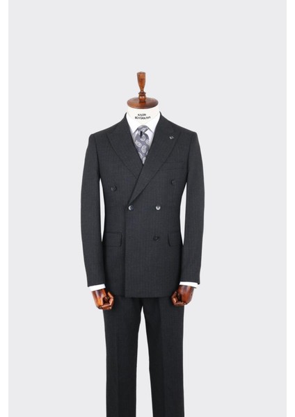 Kırlangıç Yaka Kruvaze Erkek Takım ELBISE-KAX1256S