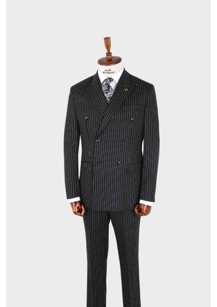 Kırlangıç Yaka Kruvaze Erkek Takım ELBISE-KAX1270W fiyatları