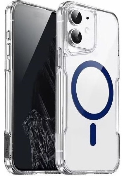 Apple iPhone 11 Kılıf Renkli Kamera Çıkıntılı Magsafe Şarj Özellikli T-Max Magsafe Sert Kapak + Ekran Koruyucu