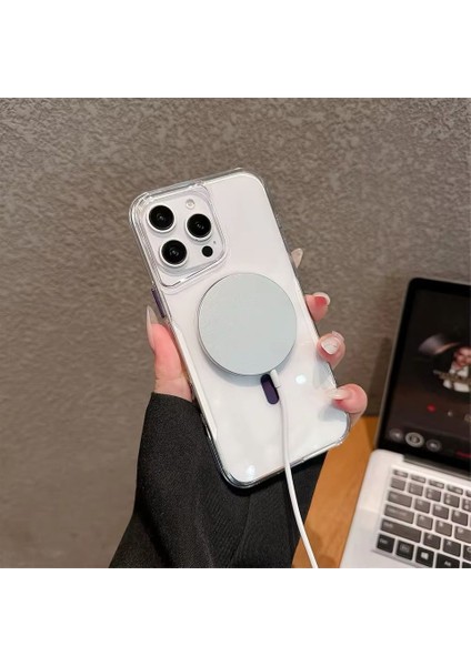 Apple iPhone 11 Kılıf Renkli Kamera Çıkıntılı Magsafe Şarj Özellikli T-Max Magsafe Sert Kapak + Ekran Koruyucu modelleri