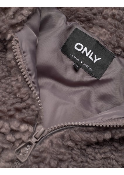 Onlellıe Sherpa Hooded Vizon Kadın Mont 15293368