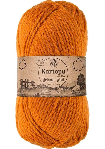 Melange Wool El Örgü Ipi Tarçın K1854 Blsm