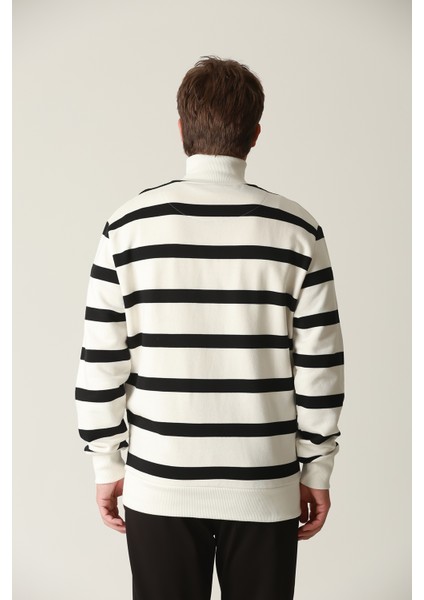 Sweatshirt Erkek Yarım Fermuarlı Dik Yaka Sweatshirt modelleri