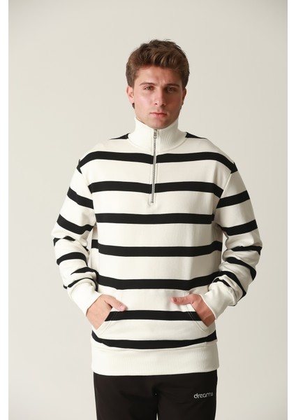 Sweatshirt Erkek Yarım Fermuarlı Dik Yaka Sweatshirt fırsatları