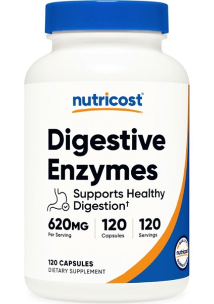 Digestive Enzymes Sindırim Enzimleri 620MG, 120 Capsul