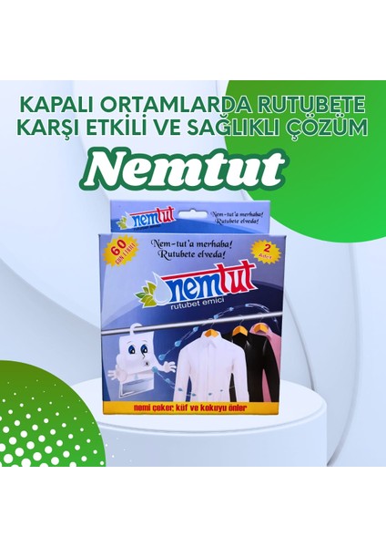 Rutubet Giderici Nem Emici Koku Küf ve Korozyon Önleyici 1 Kutu 2 Paket 1 kg
