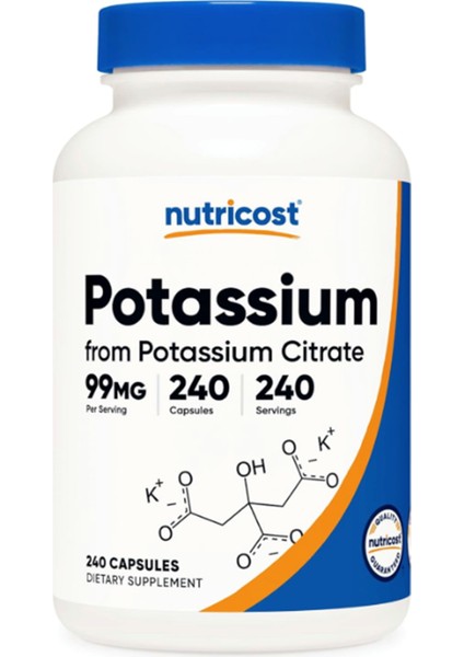 Potassium Citrate 99MG, 240 Capsul