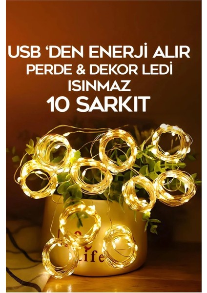 Krizantem 3 Metre Kumandalı 8 Ayrı Moda Sahip 3mx3m ( 300 Cm X 300 Cm ) Perde Led Peri Led Usb indirimleri