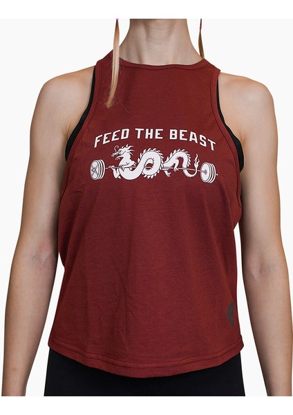 Feed The Beast Bordo Tank Top