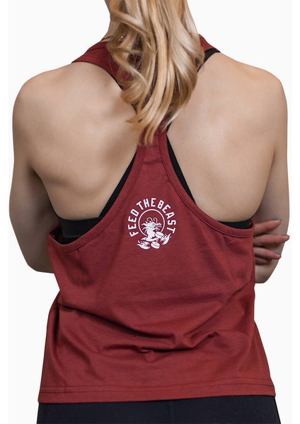 Feed The Beast Bordo Tank Top