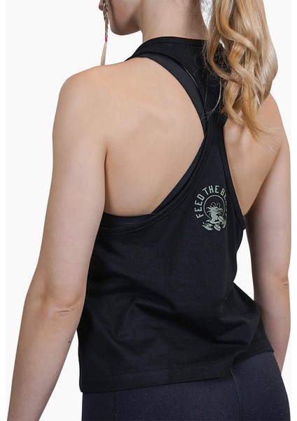 Feed The Beast Siyah Tank Top