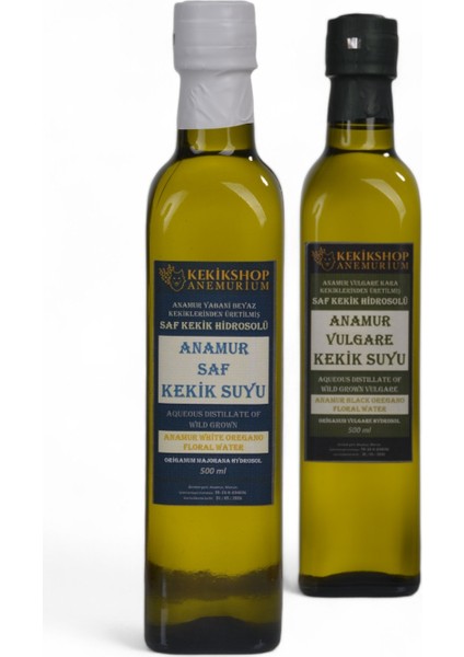 Kekik Suyu 500 ml Anamur Beyaz Kekiklerinden Üretilmiş 100% Saf ve Doğal Beyaz Cam Şişe Kekik Suyu modelleri