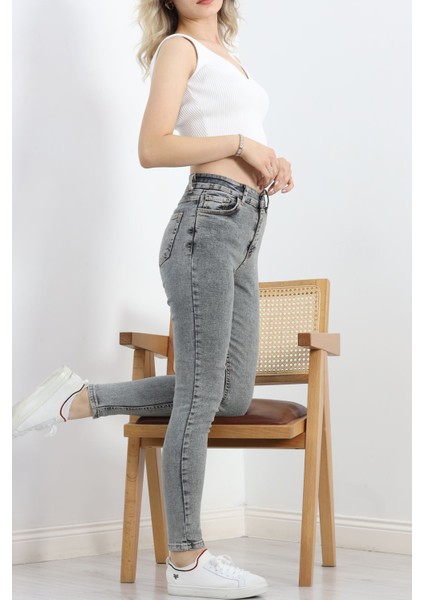 Mom Boyfriend Jeans Füme