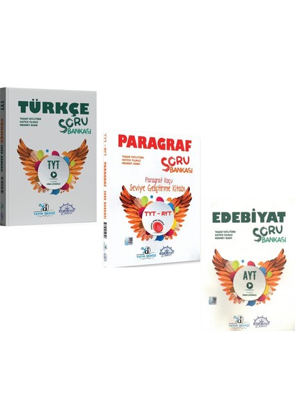 TYT Türkçe Paragraf ve AYT Edebiyat Soru Bankası Seti 3 Kitap
