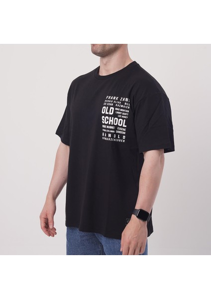 Old School Siyah Oversize Tişört indirimleri