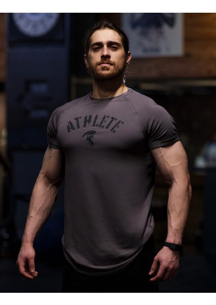 Athlete Gri Tişört modelleri