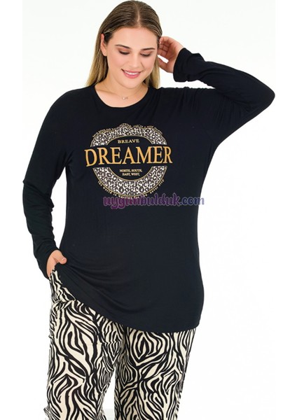 Renk ve Desen Seçenekli Lady Battal Büyük Beden Anne Pijama Takımı