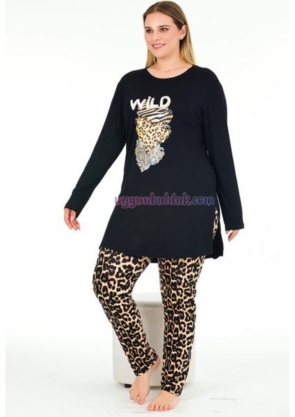 Renk ve Desen Seçenekli Lady Battal Büyük Beden Anne Pijama Takımı