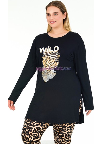 Renk ve Desen Seçenekli Lady Battal Büyük Beden Anne Pijama Takımı