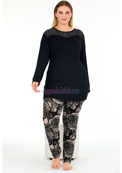 Renk ve Desen Seçenekli Lady Battal Büyük Beden Anne Pijama Takımı