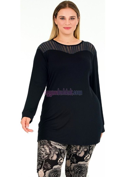 Renk ve Desen Seçenekli Lady Battal Büyük Beden Anne Pijama Takımı