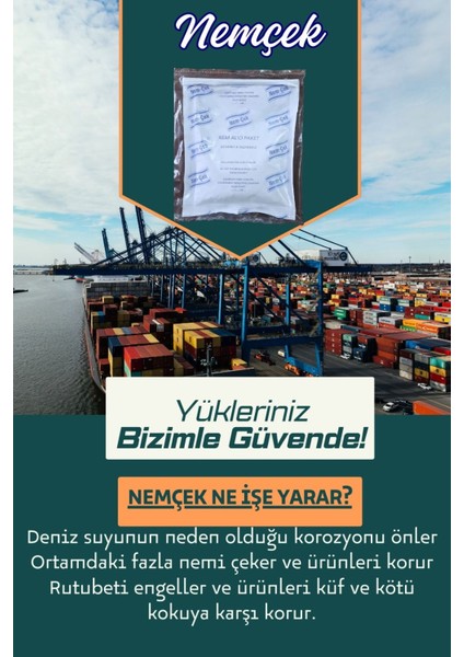 Nemçek Nem Emici Çekici Rutubet Alici Küf Önleyici Kötü Koku Giderici 2000 gr (10 Paket)