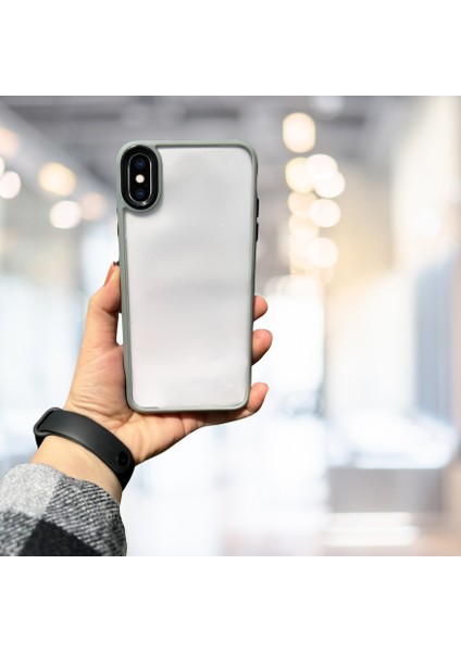 iPhone Xs Max Yanları Renkli Silikon Parlak Arka Yüzeyli Tlp Tiger Hibrit Kapak