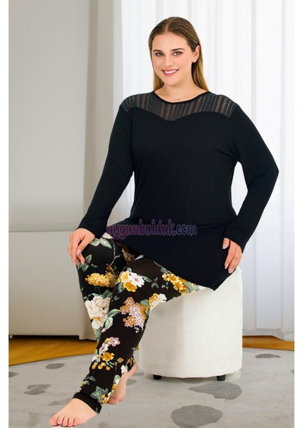 Renk ve Desen Seçenekli Lady Battal Büyük Beden Anne Pijama Takımı indirimleri