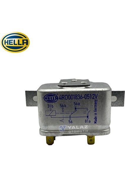 12V Far Rölesi 5 Uçlu (Çift Platin) (Kalıcı)