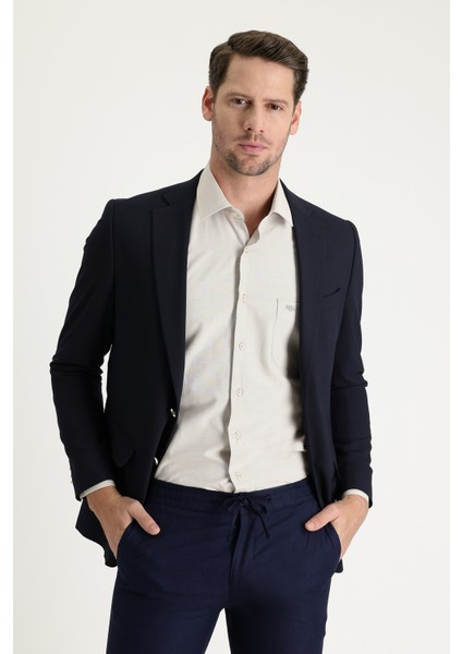 Yünlü Blazer Ceket