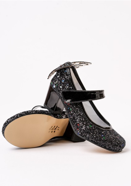 Ortopedi Kız Çocuk Gökkuşağı Kelebekli Topuklu Abiye Ayakkabı fiyatları