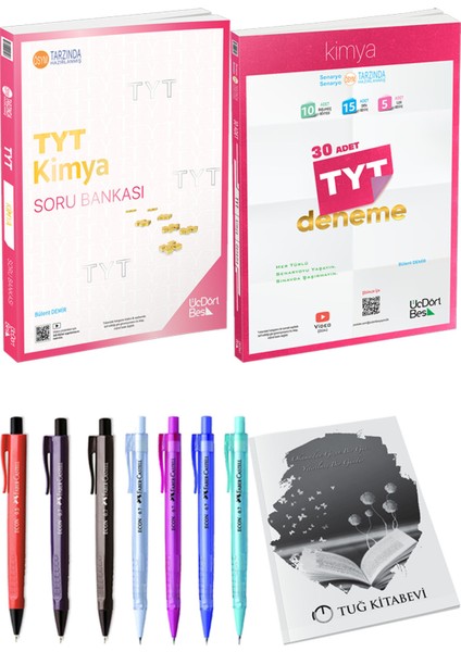 2025 TYT Kimya 30 Deneme - 2025 TYT Kimya Soru Bankası + Kalem - Not Defteri